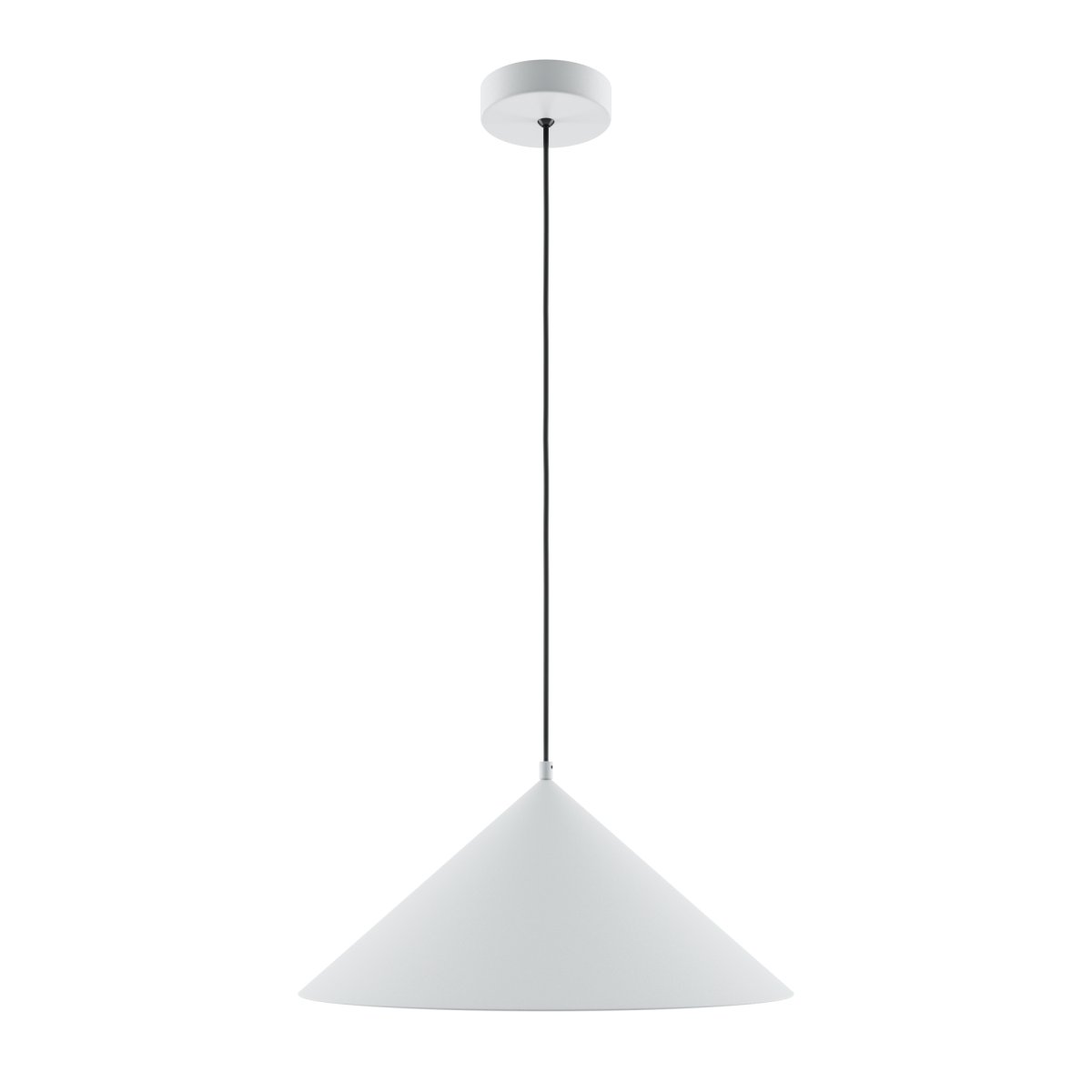 Basic colors Ø35 Wit hanglamp Van Maytoni - Met zijn kegelvormige lampenkap in een elegante neutrale kleur verspreidt hij een gericht, aangenaam licht dat een moderne en harmonieuze sfeer creëert.