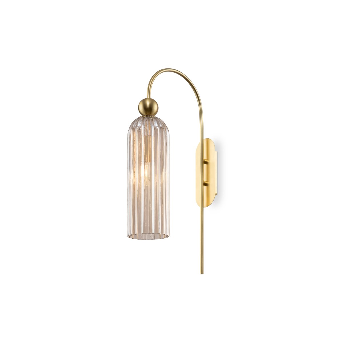 Antic 55cm Goud wandlamp Van Maytoni - Dankzij de verfijnde boogvorm en unieke kleurencombinatie is dit de perfecte keuze voor iedereen die een tijdloze en elegante sfeer aan zijn huis wil toevoegen.