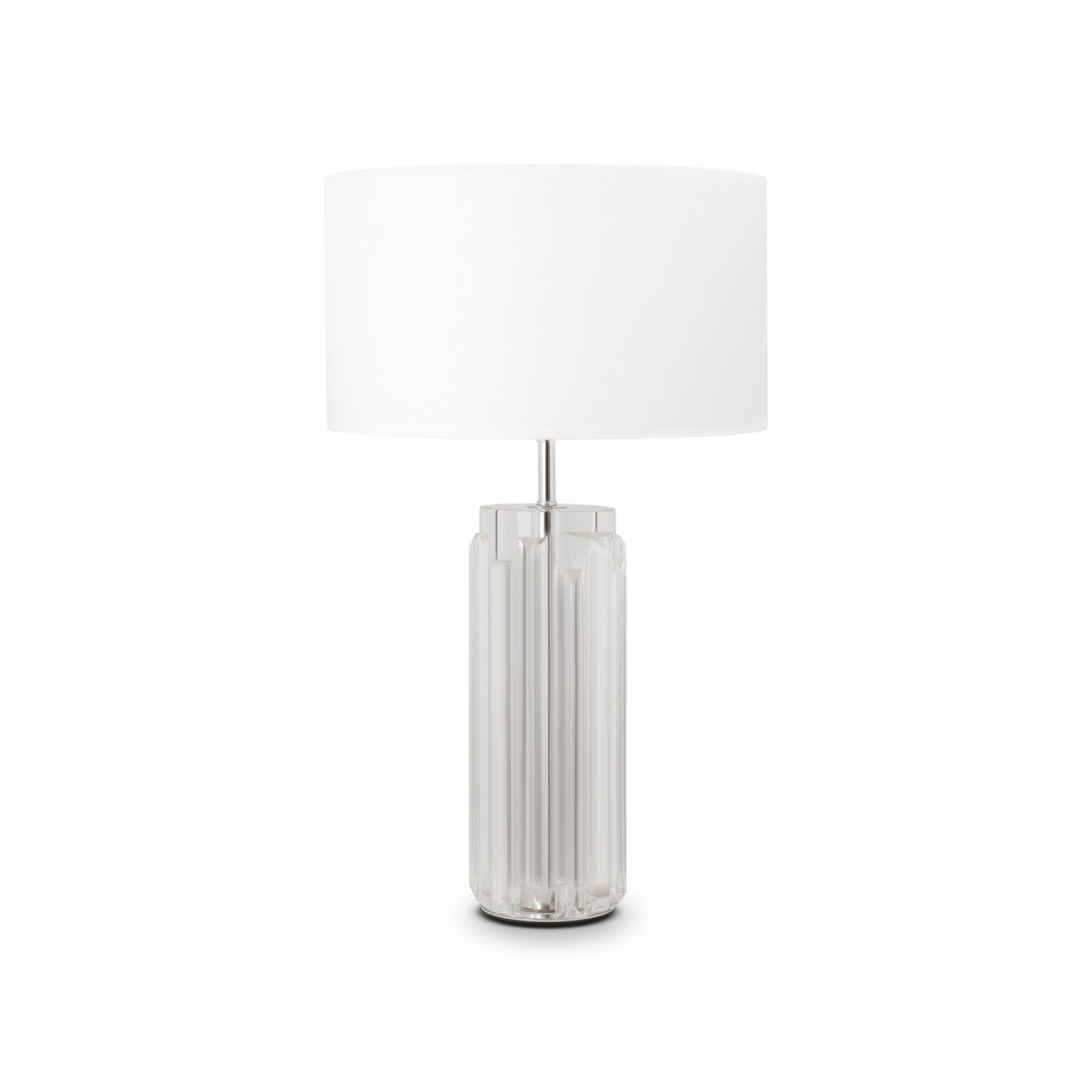 Muse 52cm Chroom tafellamp Van Maytoni - De Muse tafellamp heeft een elegant design met een gebeeldhouwde voet van gegoten glas, waardoor het een waar kunstwerk is.