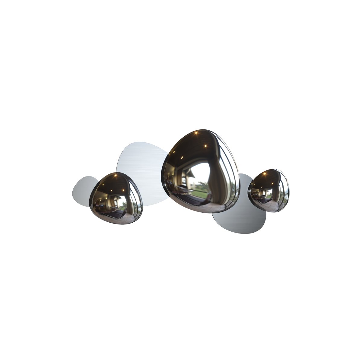 Jack-stone 80cm Nikkel wandlamp Van Maytoni - Ideaal om een exclusieve touch aan de woonkamer of hal te geven en tegelijkertijd een warm en uitnodigend licht te verspreiden.