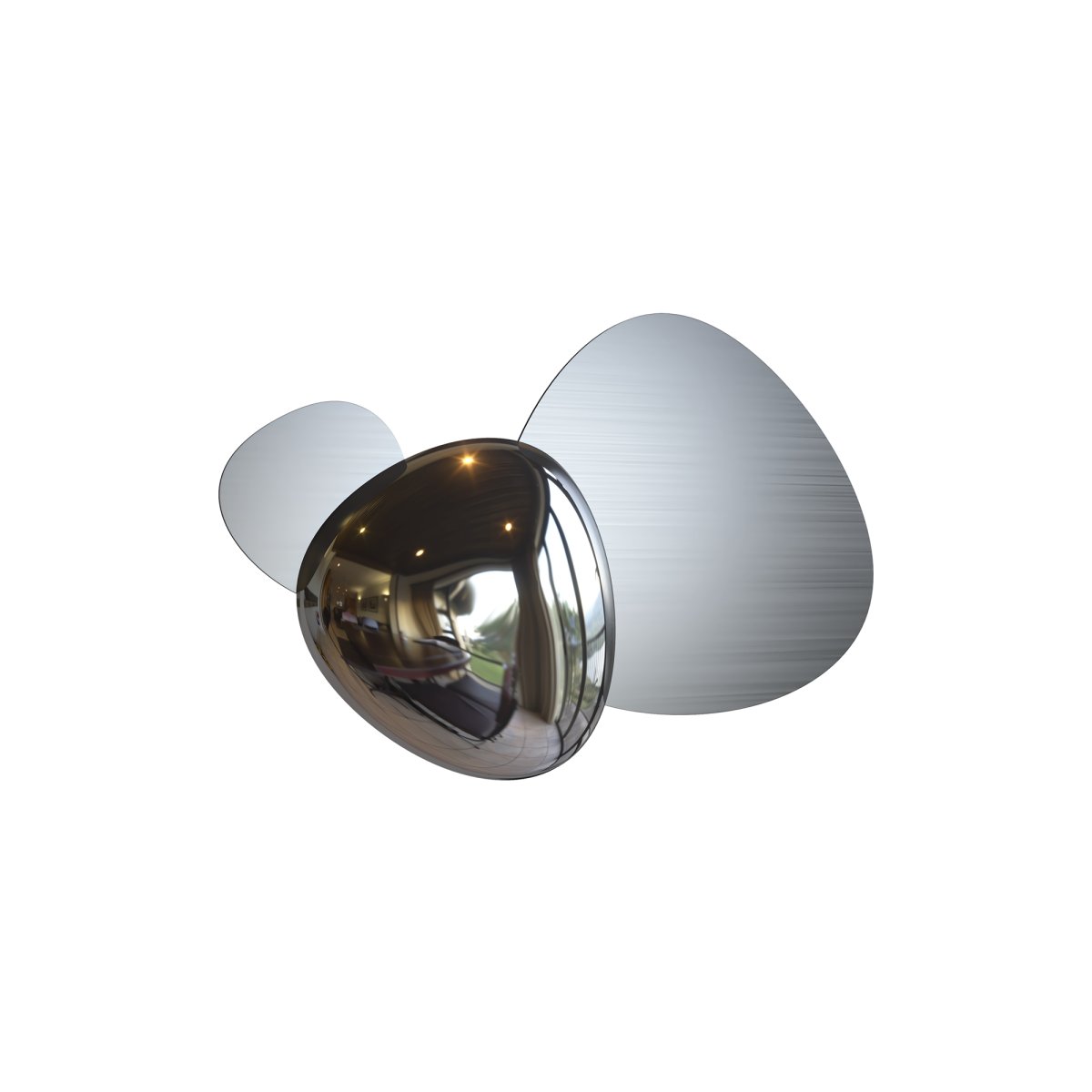 Jack-stone 36cm Nikkel wandlamp Van Maytoni - Ideaal om een exclusieve touch aan de woonkamer of hal te geven en tegelijkertijd een warm en uitnodigend licht te verspreiden.