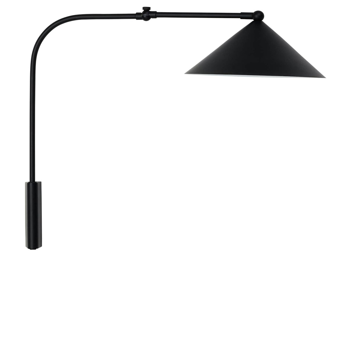 Kasa 60cm Zwart wandlamp Van OYOY - Door de elegante vorm past de lamp in elk interieur en geeft hij de kamer karakter en stijl.