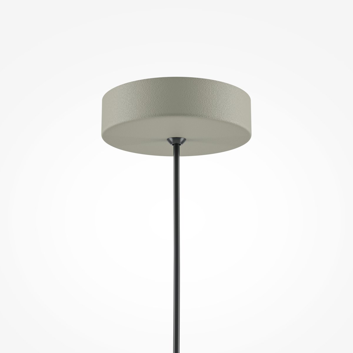 Basic colors Ø35 Grijs hanglamp Van Maytoni - De lampenkap heeft de vorm van een halve maan en is uitgevoerd in een elegante neutrale kleur.