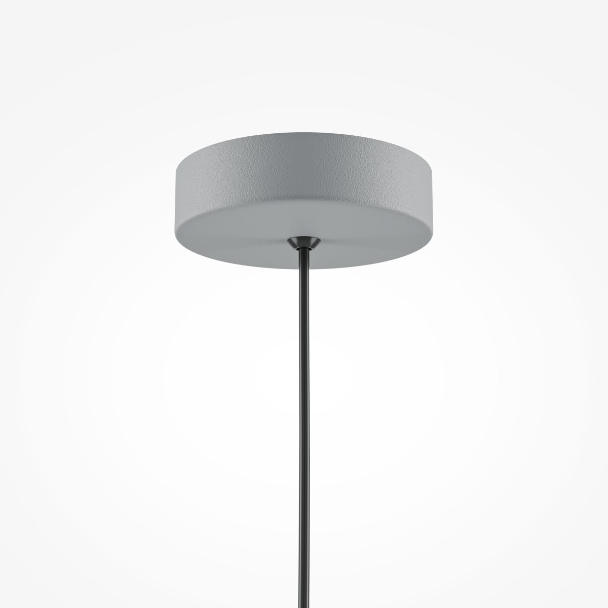 Basic colors Ø35 Grijs hanglamp Van Maytoni - De lampenkap heeft de vorm van een halve maan en is uitgevoerd in een elegante neutrale kleur.