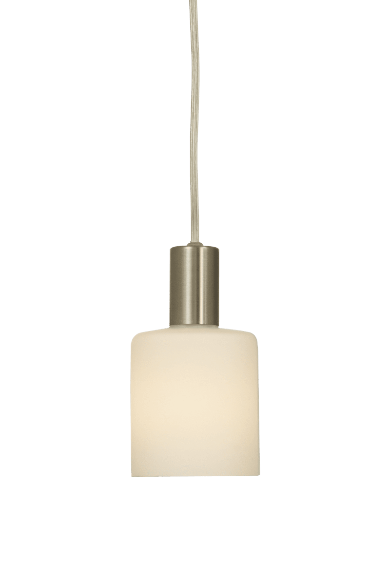Cylinder Ø9 Wit raamlamp Van Aneta Lighting - Cilindervormige raamlamp van staal met een opaalwitte glazen kap, die zorgt voor een mooi en niet-verblindend licht.
