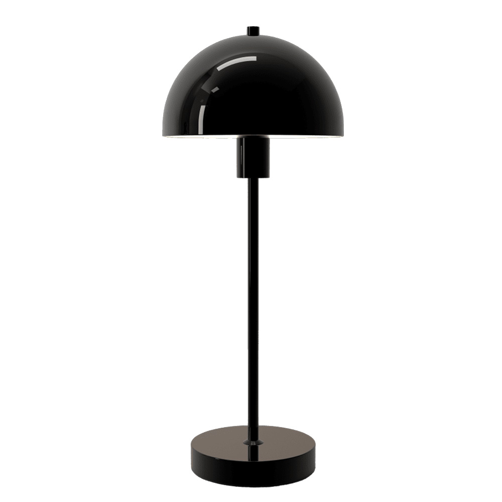Vienda 48cm Zwart tafellamp Van Herstal - De Vienda tafellamp heeft een klassiek en elegant design, waardoor de lamp jarenlang in huis gebruikt kan worden.