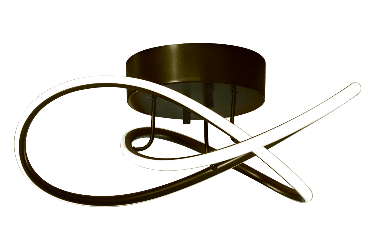 Roller Ø50 Zwart plafondlamp Van Aneta Lighting - De geïntegreerde ledbron is dimbaar in 3 stappen met uw gewone wandschakelaar en zorgt voor een goede verspreiding van warmwit licht.