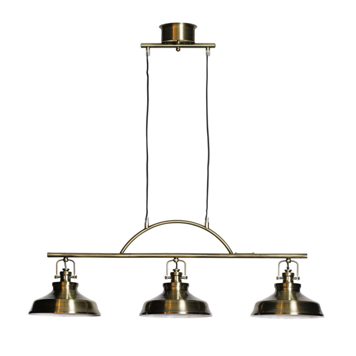 New Haven 96cm Messing hanglamp Van Cottex - De hoogte van de lamp is verstelbaar, waardoor hij flexibel en gemakkelijk aan te passen is aan uw behoeften.