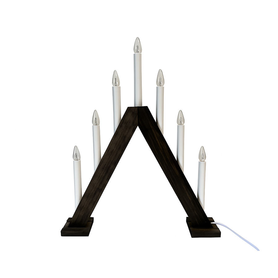 Nova 7 Hout Van Pixie Design - Nova is een klassieke kandelaar met zeven houten armen.