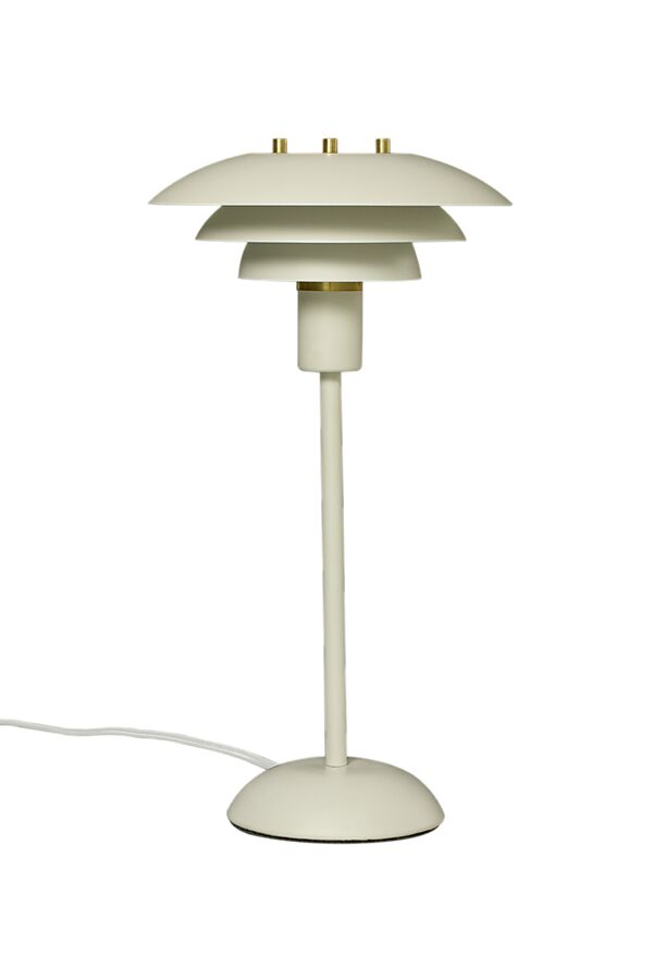 Epsilon 37cm Wit tafellamp Van Aneta Lighting - Door het kleine scherm is het bijvoorbeeld geschikt voor in een etalage of op een plank.