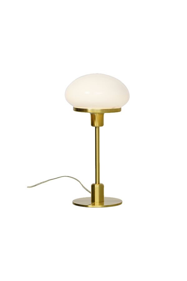 New August 36cm Mat messing tafellamp Van Aneta Lighting - Nieuwe stijlvolle tafellamp August in een klassiek model met een moderner design.