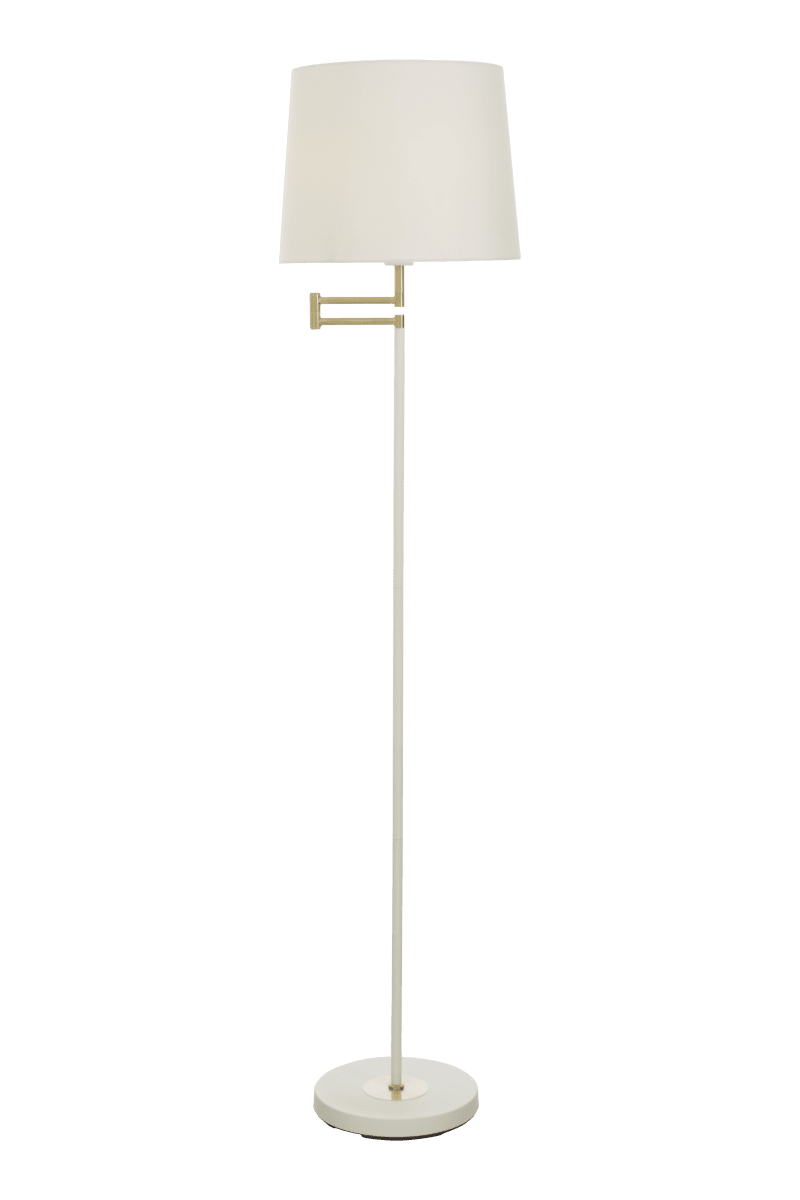 Birka Wit vloerlamp Van Aneta Lighting - Plaats het in de woonkamer, hal of bij de bank.