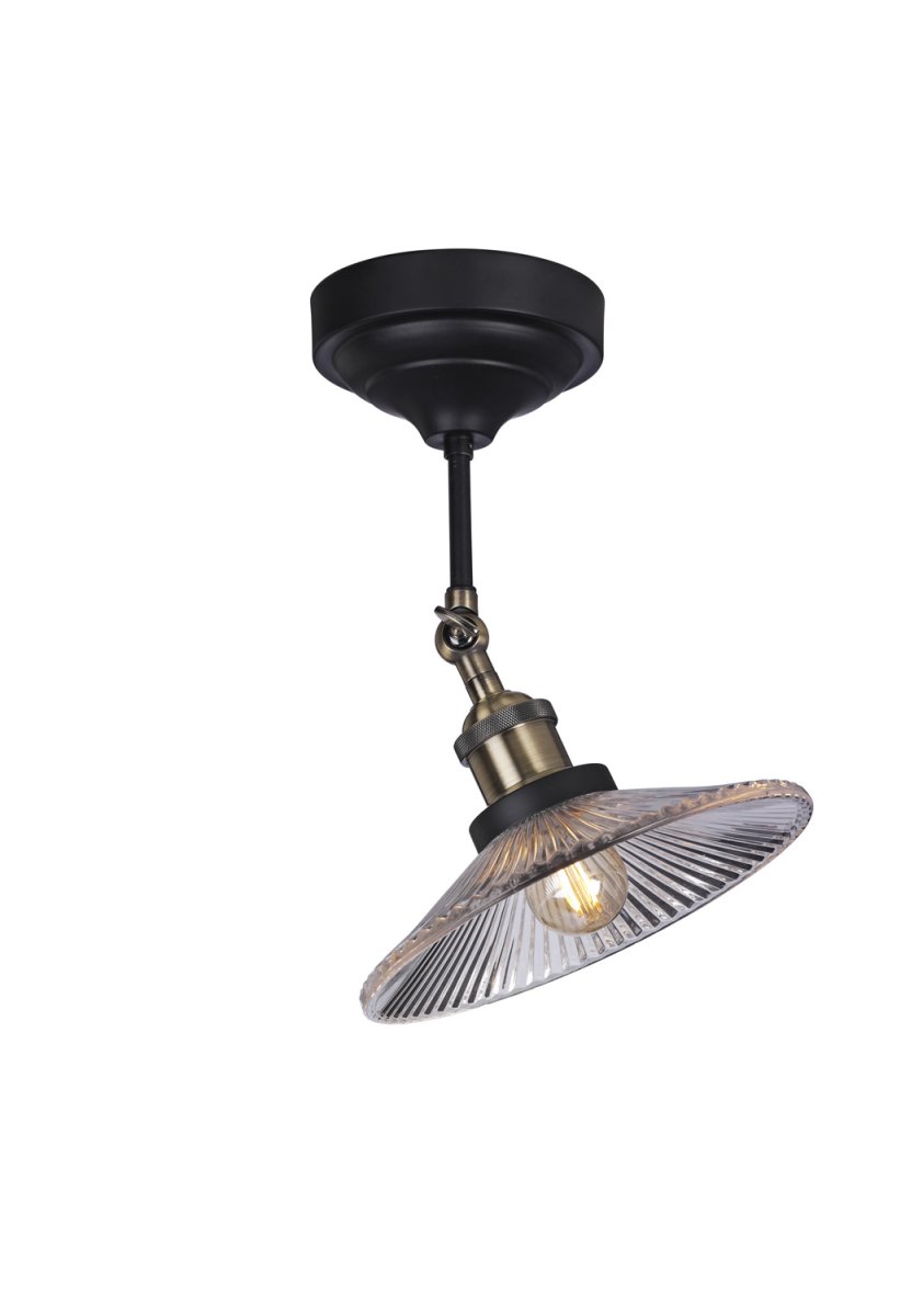 Cobble Ø21.5 Zwart plafondlamp Van Cottex - Creëer sfeer en verfraai uw interieur met deze unieke plafondlamp die vorm en functie combineert.