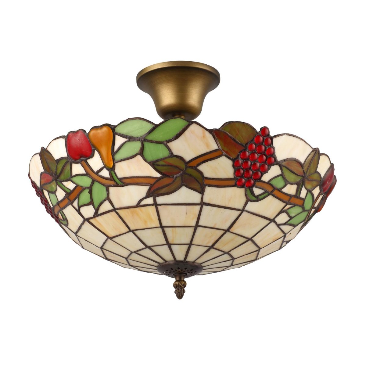 Frukter Ø40 Veelkleurig Van Norrsken Design - Er wordt een certificaat meegeleverd waarin wordt bevestigd dat de lamp handgemaakt is volgens de traditionele Tiffany-methode.