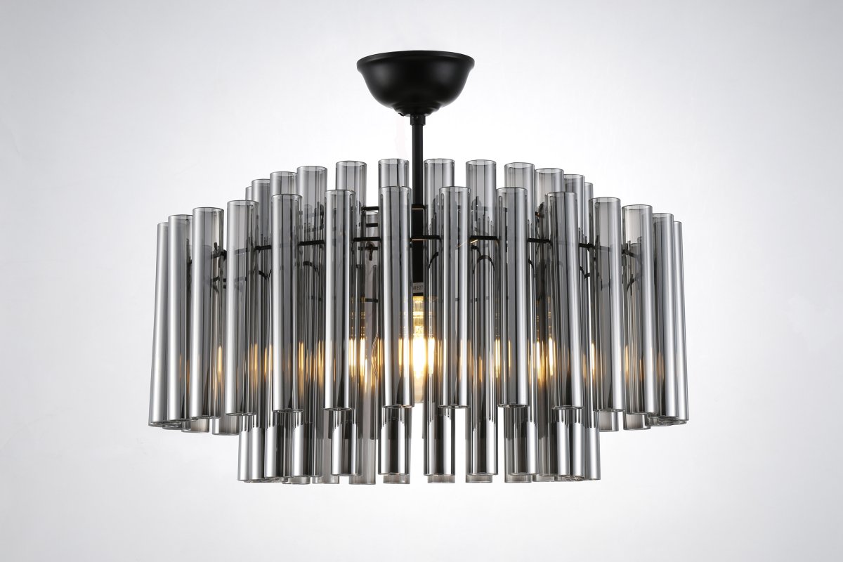 Lancaster Ø54 Rookkleurig hanglamp Van Lampan - Dankzij de compacte vorm is de Lancaster perfect voor ruimtes met een laag plafond, waar hij een decoratieve blikvanger wordt zonder al te veel ruimte in te nemen.