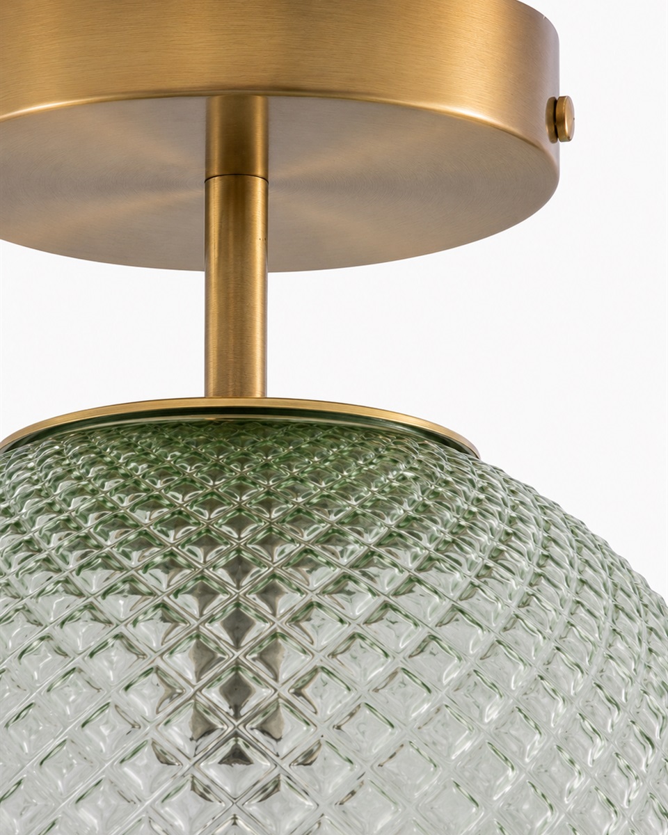 Korridor Ø25 Groente plafondlamp Van Lampan - Korridor past net zo goed in de hal en slaapkamer als in de woonkamer en is zelfs in de uitstand een decoratief element.
