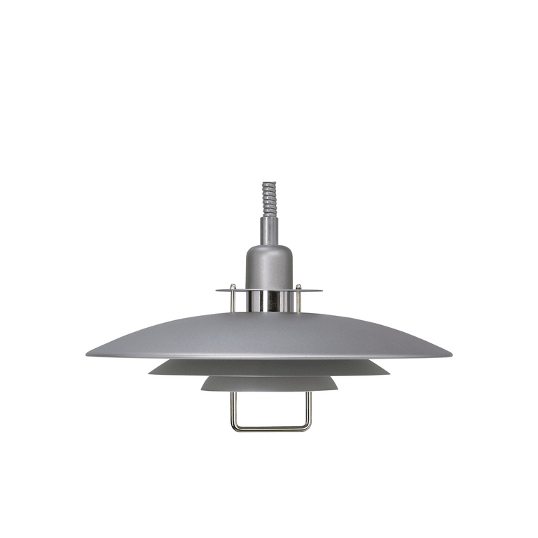 Primus II Ø43 Grijze structuur hanglamp Van Belid - Het ontwerp dateert uit het midden van de jaren 80, maar door de jaren heen en door de verschillende trends die voorbij zijn gekomen, zijn de kleuren veranderd.