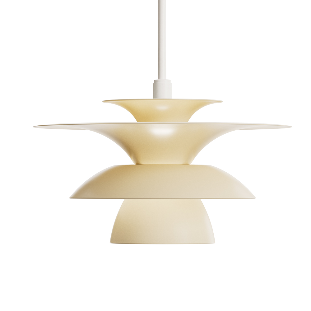 Picasso Ø18 Lichte honing hanglamp Van Belid - De hanglamp heeft sobere, lichte kleuren die goed te combineren zijn met een klassiek Scandinavisch interieur.