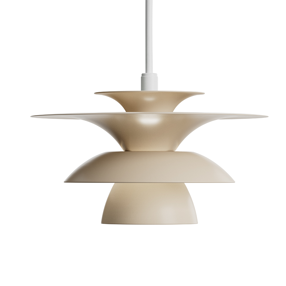 Picasso Ø18 Noga hanglamp Van Belid - De hanglamp heeft sobere, lichte kleuren die goed te combineren zijn met een klassiek Scandinavisch interieur.