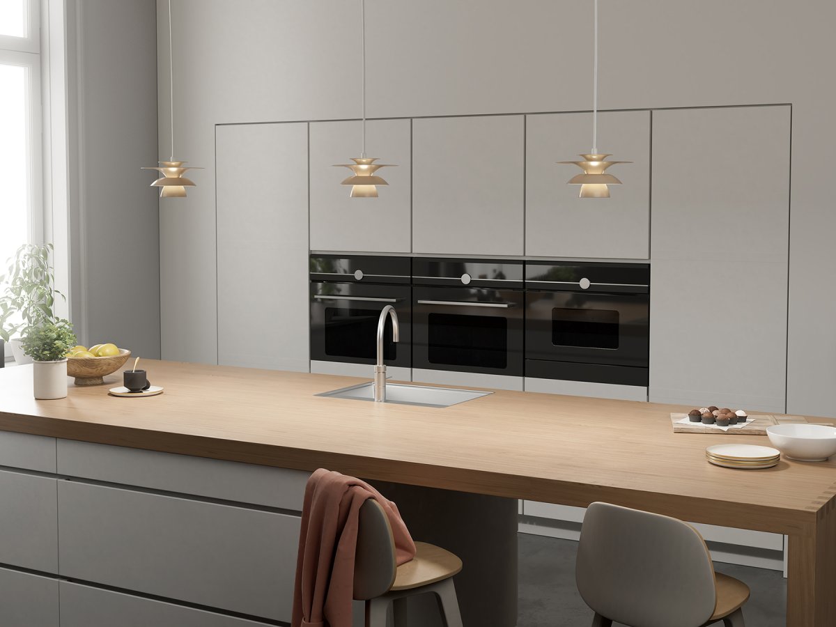 Picasso Ø18 Noga hanglamp Van Belid - De hanglamp heeft sobere, lichte kleuren die goed te combineren zijn met een klassiek Scandinavisch interieur.