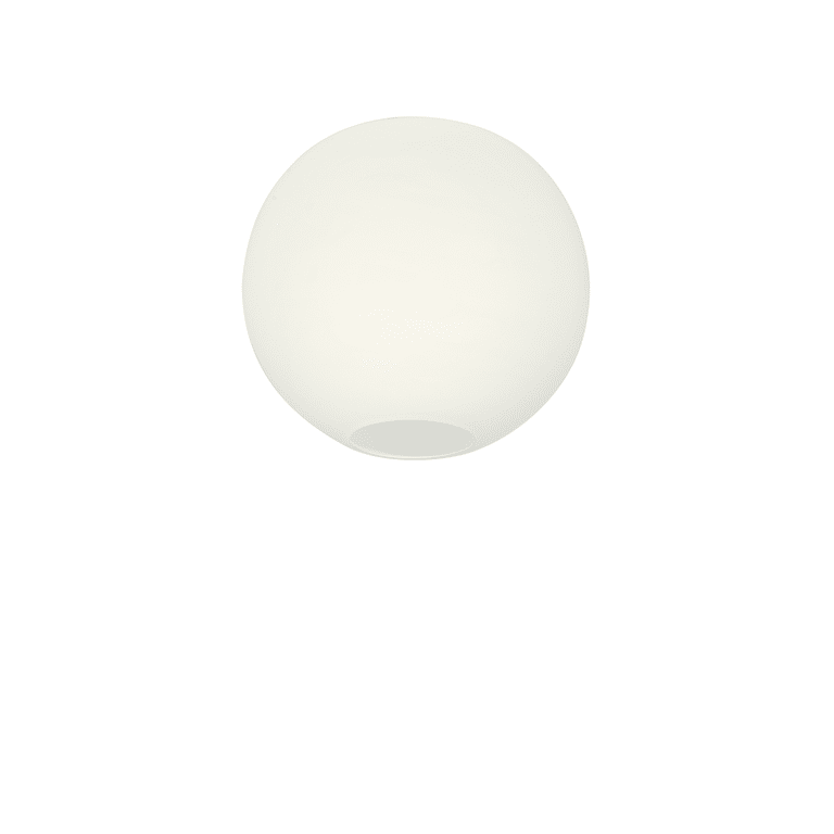 Glob Ø26 Opaal plafondlamp Van Belid - De elegante plafondlamp oogt sierlijk en zorgt voor harmonieus licht in de kamer.