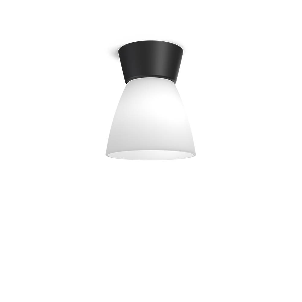 Bizzo Ø17 Matzwart/opaal plafondlamp Van Belid - Bizzo is een elegante en lichte plafondlamp die in vele uitvoeringen verkrijgbaar is.