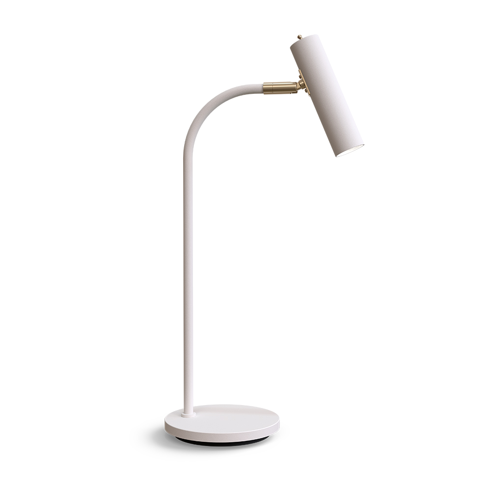 Slender 53cm Witte structuur bureaulamp Van Belid - Past perfect in uw woonkamer of slaapkamer.
