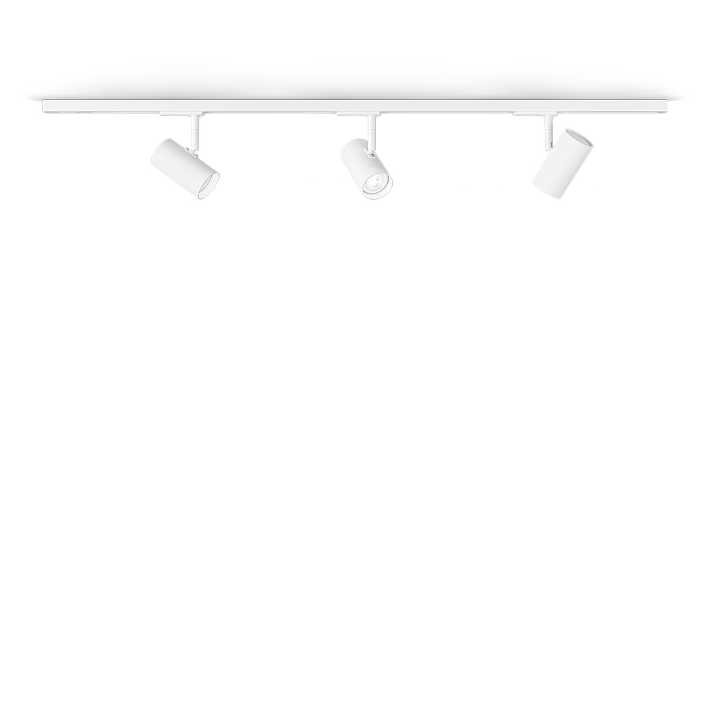 Tyson Set Witte structuur Van Belid - Dit product past met zijn stijlvolle design perfect in elk huis en is voorzien van GU10-fittingen, 3x10W vermogen en een dimfunctie.