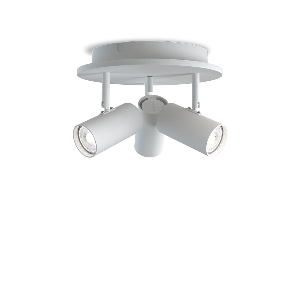 Tyson 3 Witte structuur spot Van Belid - Past in de meeste kamers van uw huis.