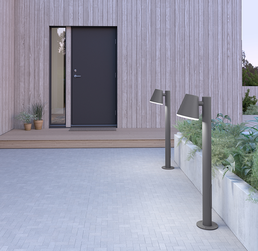 Mist 103cm Grafietstructuur lichtpaaltjes Van Belid - Grond&eacute; with Mist is gebaseerd op een eenvoudige conische tint die streeft naar eenvoud.