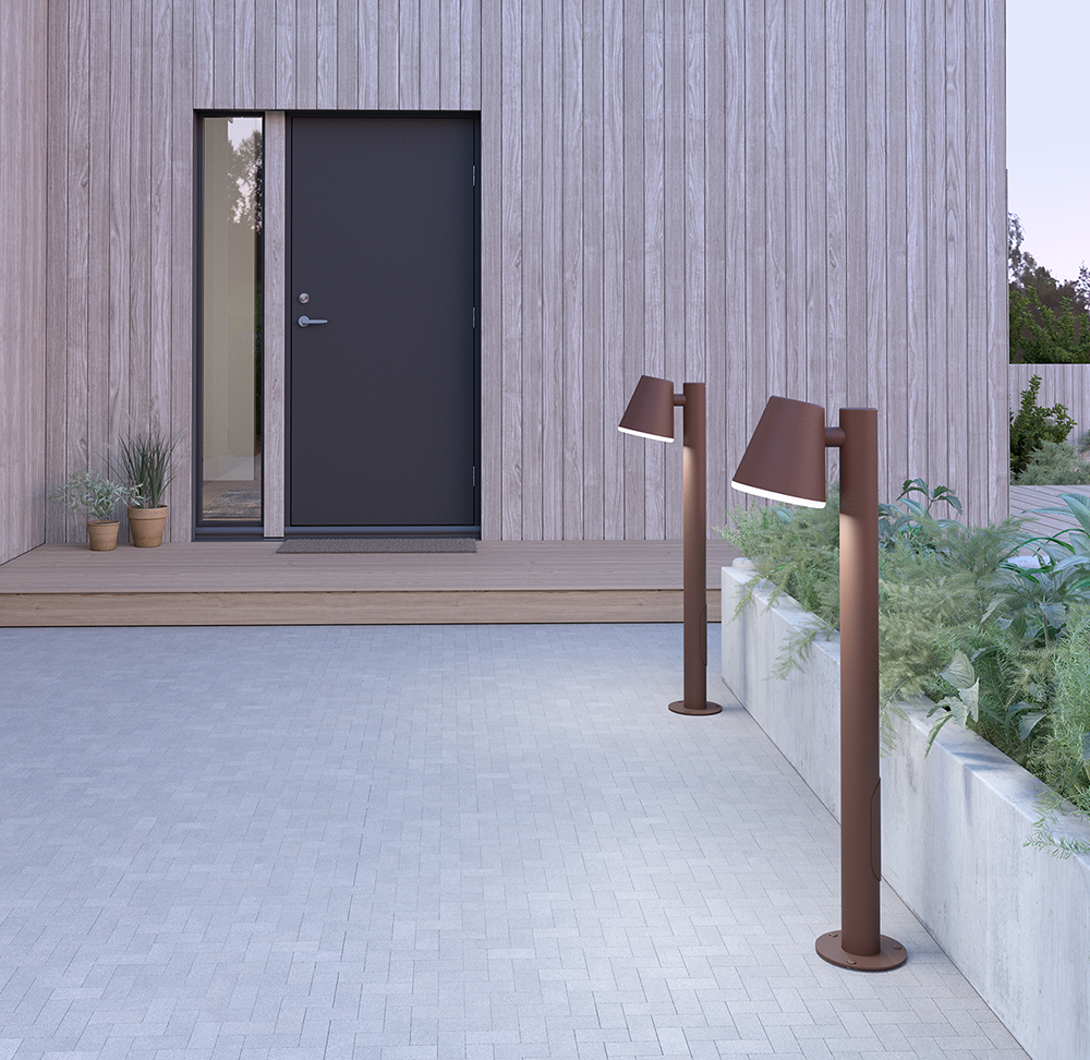 Mist 103cm Roeststructuur lichtpaaltjes Van Belid - Grond&eacute; with Mist is gebaseerd op een eenvoudige conische tint die streeft naar eenvoud.