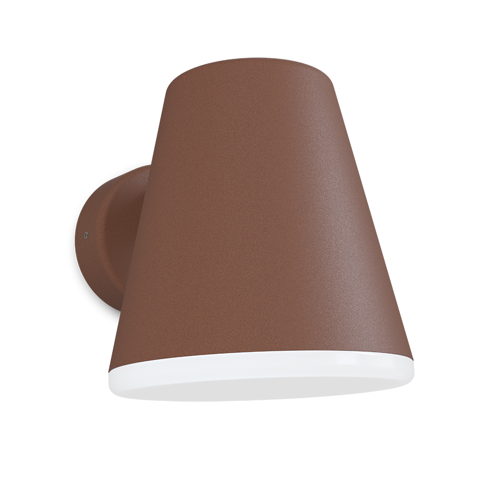 Mist Roeststructuur buitenlamp Van Belid - Grond&eacute; with Mist is gebaseerd op een eenvoudige conische tint die streeft naar eenvoud.