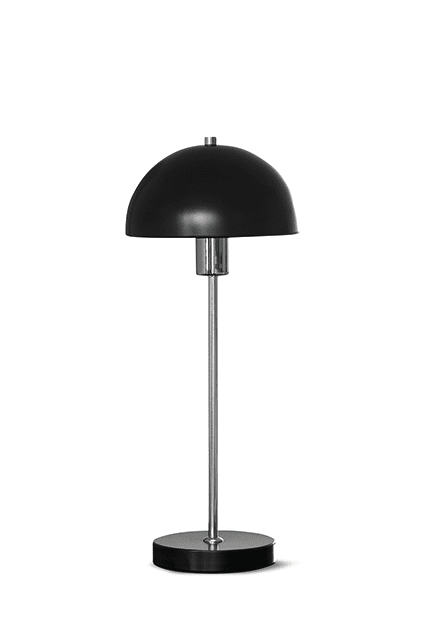  Vienda 48cm Zwart tafellamp Van Herstal - De Vienda tafellamp heeft een klassiek en elegant design, waardoor de lamp jarenlang in huis gebruikt kan worden.
