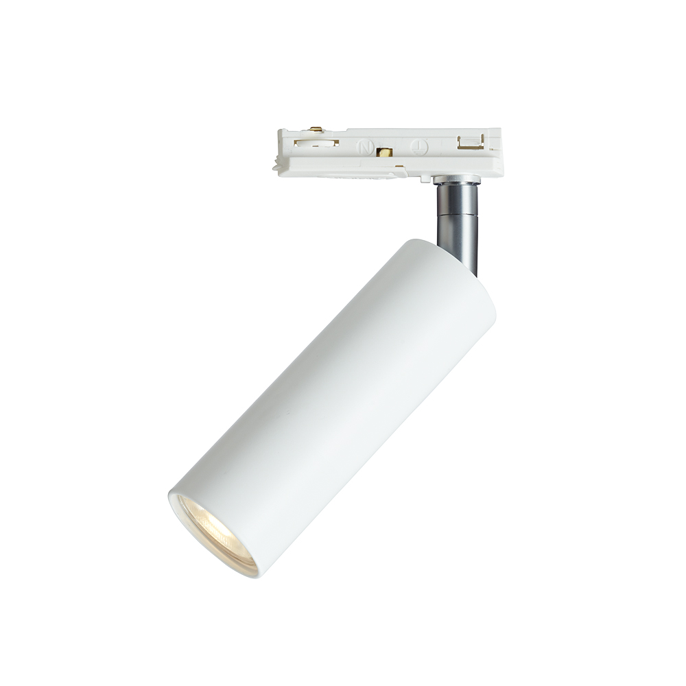 Pipeline spotlight Mat wit Van Herstal - Met een hoogte van 17,2 cm en een slank scherm met een diameter van 4 cm past het compacte ontwerp naadloos in elke ruimte en zorgt het voor een strakke, moderne uitstraling.