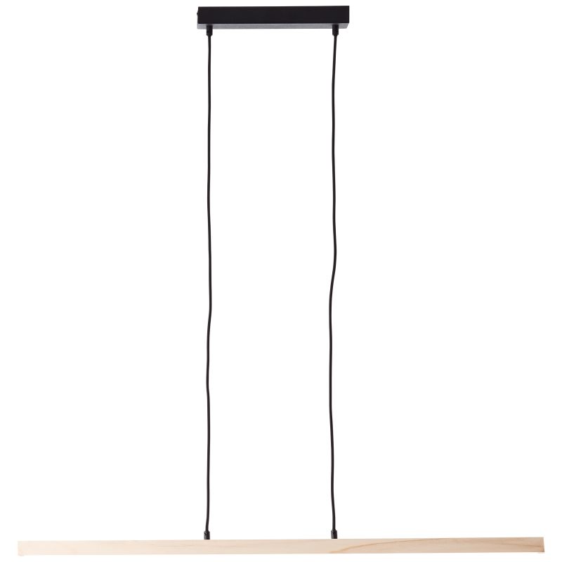 Arion 103cm Hout hanglamp Van Brilliant - Met een lichtstroom van 2400 lumen en een warmwitte kleurtemperatuur van 3000 Kelvin verspreidt hij een krachtig en warmwit licht dat perfect past in zowel de eetkamer als het kantoor.