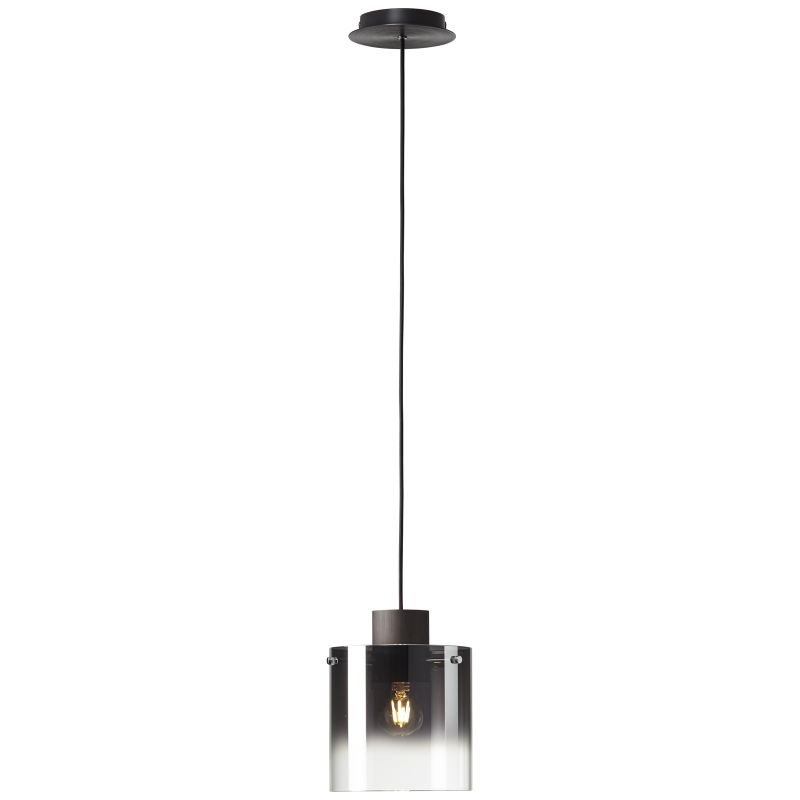 Beth Ø20 Rookkleurig hanglamp Van Brilliant - De Beth hanglamp is een blikvanger die perfect boven de eettafel past en zorgt voor sfeervolle verlichting in huis.