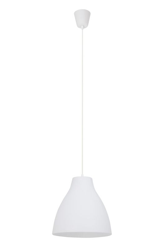 Bizen Ø28 Wit hanglamp Van Brilliant - De Bizen hanglamp heeft een klassiek design en past perfect boven de eettafel, waar hij zorgt voor gerichte en sfeervolle verlichting.