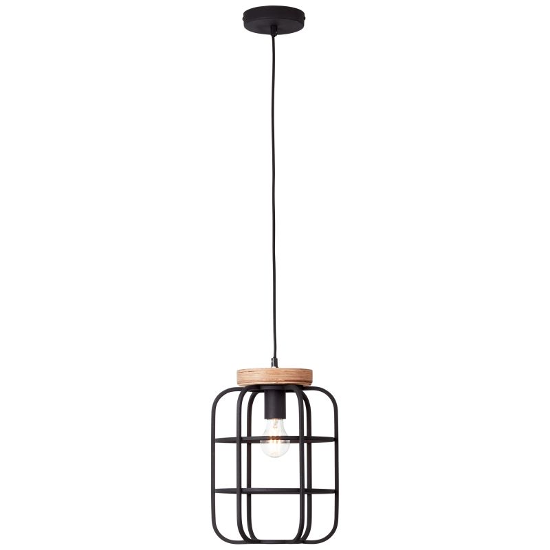 Gwen Ø25 Zwart hanglamp Van Brilliant - De Gwen hanglamp is een echte blikvanger en past perfect boven de eettafel of in de woonkamer, waar hij voor sfeervolle verlichting zorgt.