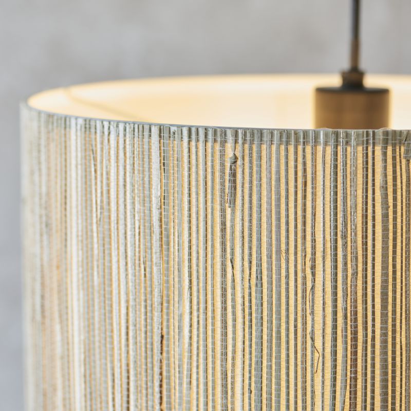 Wilmea Ø35 Natuur hanglamp Van Brilliant - Dit natuurlijke materiaal is zowel duurzaam als veelzijdig en een van de duurzamere opties, omdat het snel groeit en verbouwd kan worden op grond die niet geschikt is voor voedselproductie.