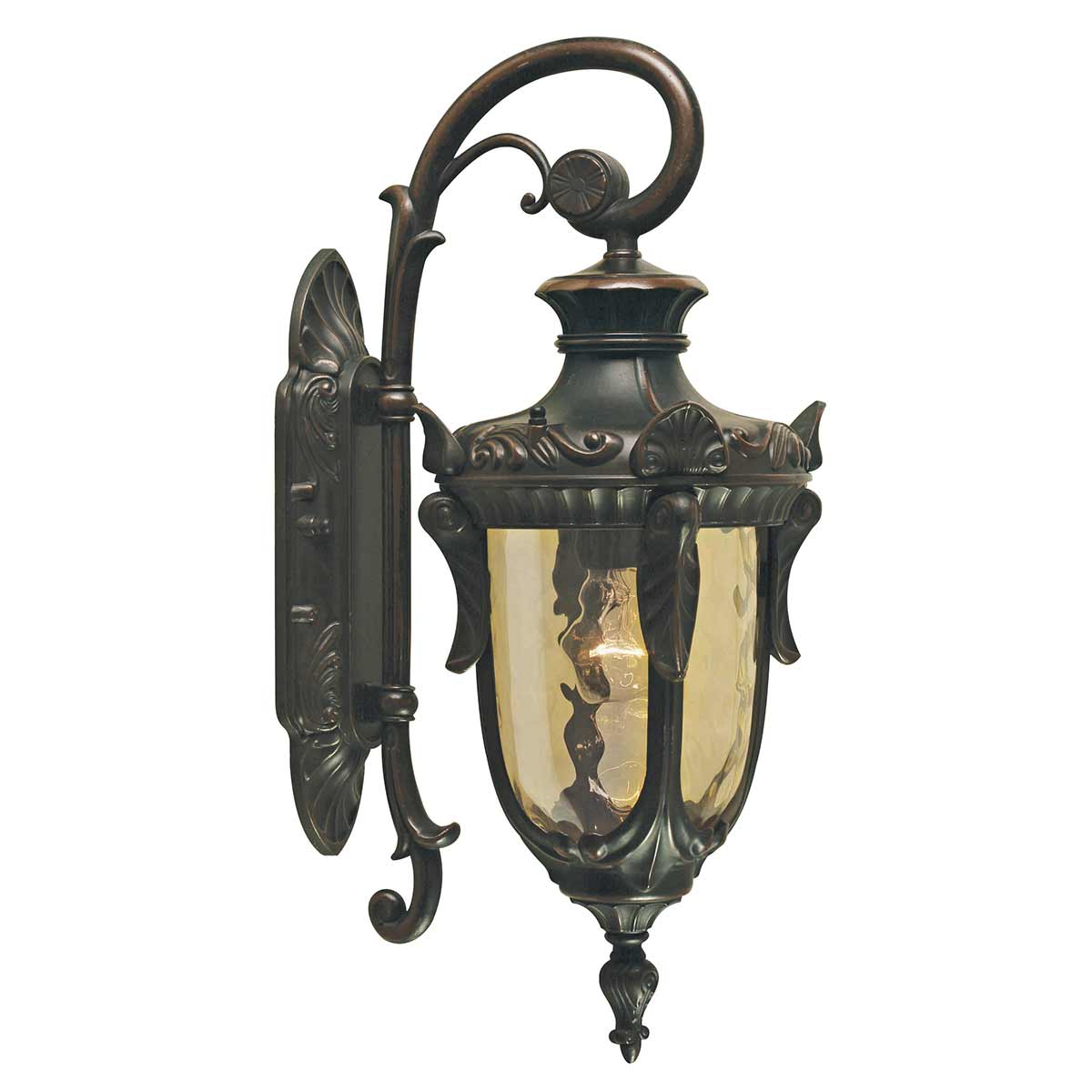 Philadelphia Antiek brons buitenlamp Van Elstead Lighting - De wandlamp Philadelphia van aluminium met een gepatineerde bronzen afwerking biedt klassieke en opvallende details die doen denken aan de lantaarns van vroeger.