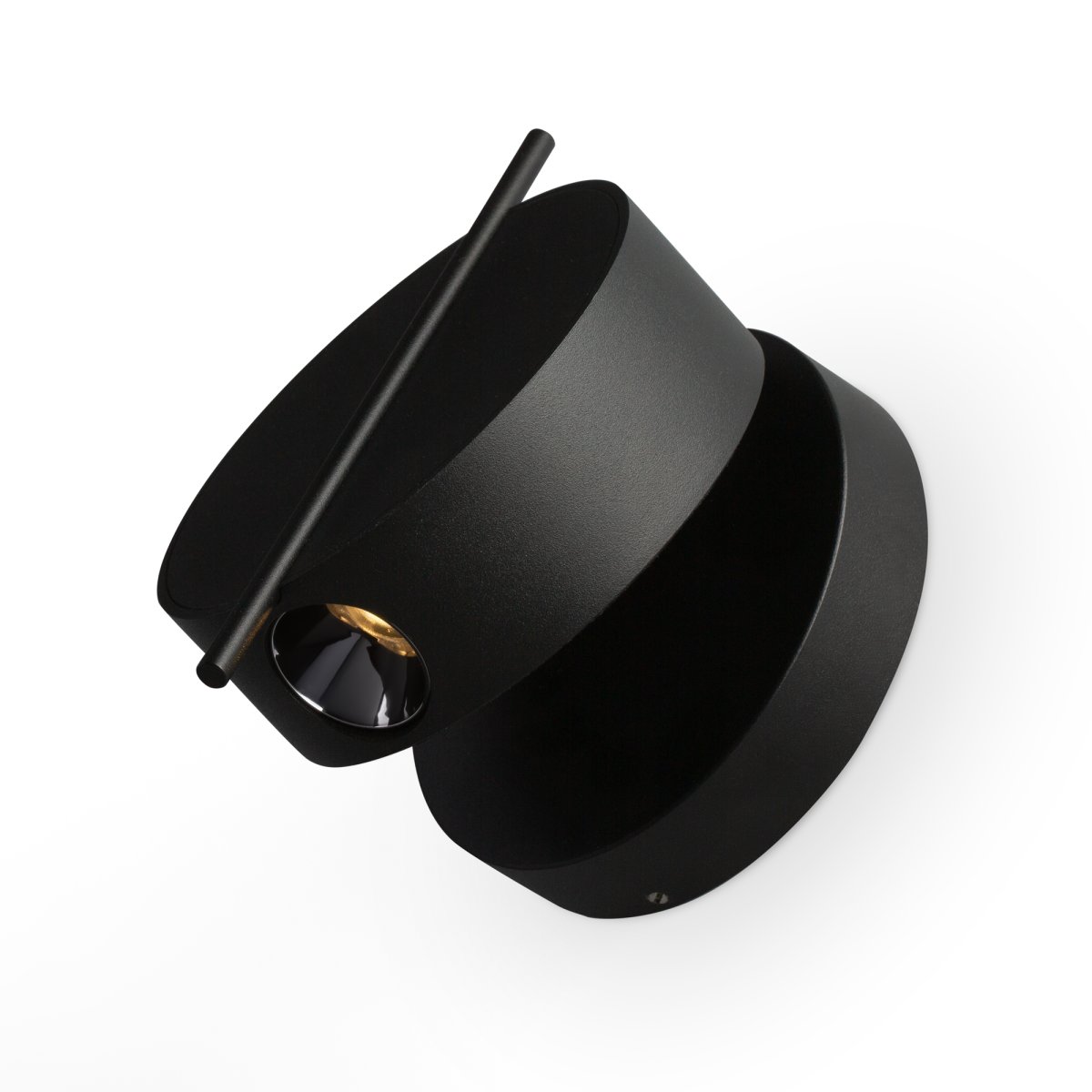 Nuance Ø10 Zwart wandlamp Van Maytoni - De draaibare voet en de verstelbare lichtbron, die u met een elegante metalen staaf eenvoudig kunt verstellen, zorgen voor comfortabel werklicht en een gezellige sfeer in de slaapkamer.