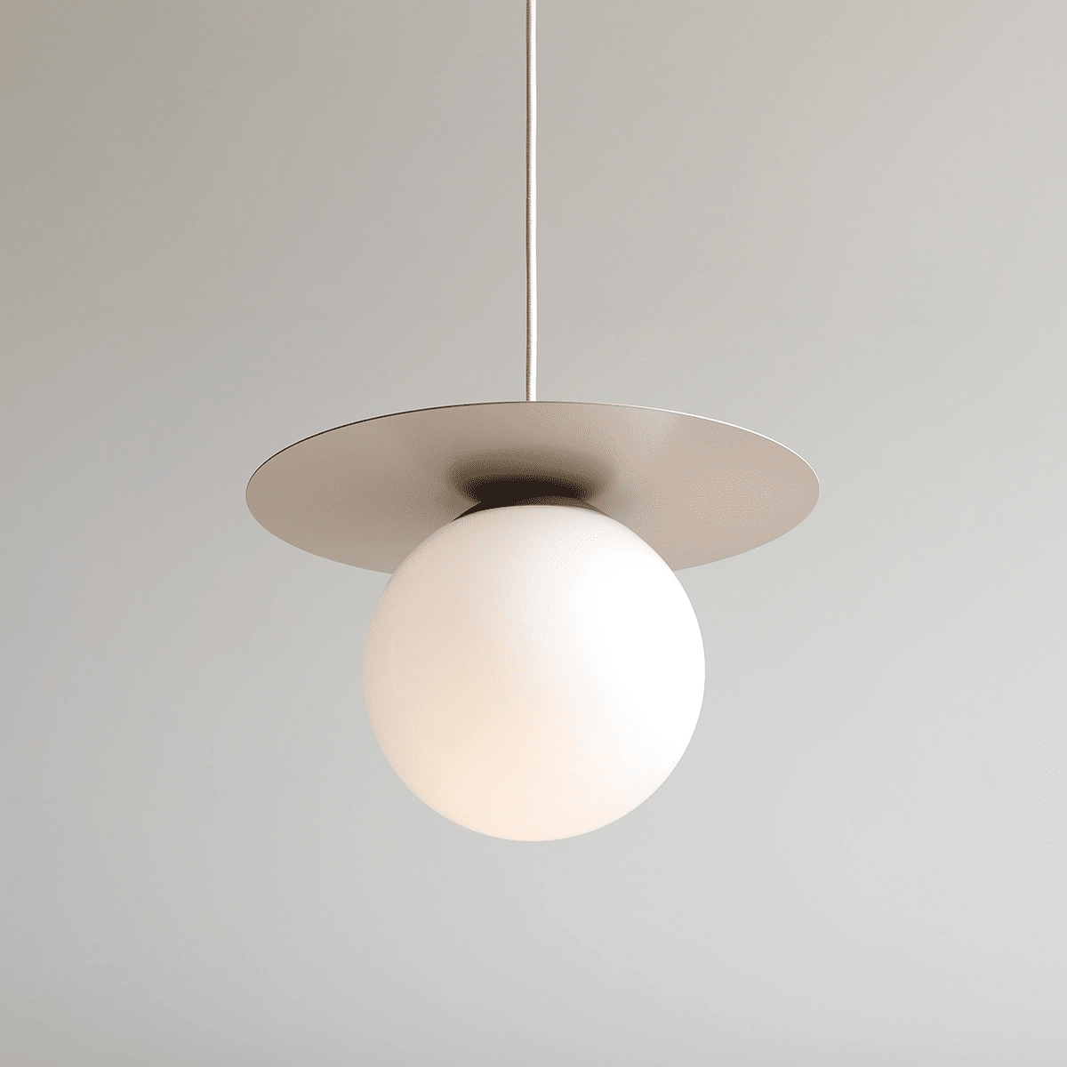 Loop Ø34 Beige hanglamp Van Artera - Loop is een moderne hanglamp met een retro design in een mooie beige kleur.