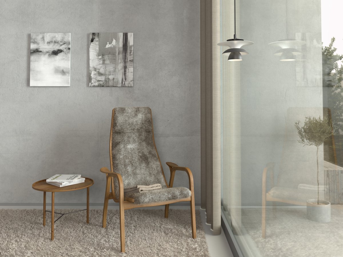 Picasso Ø18 Oxidegrijs raamlamp Van Belid - De hanglamp helpt u een gezellige sfeer in uw huis te cre&euml;ren en wordt het middelpunt van de kamer, ongeacht of u hem in het raam of boven de bijzettafel hangt.