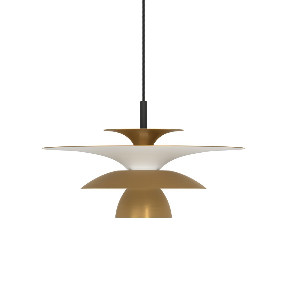 Picasso Ø38 Antiek messing hanglamp Van Belid - De hanglamp helpt je een gezellige sfeer in huis te cre&euml;ren en wordt het middelpunt van de kamer, of je hem nu boven de salontafel of de eettafel hangt.
