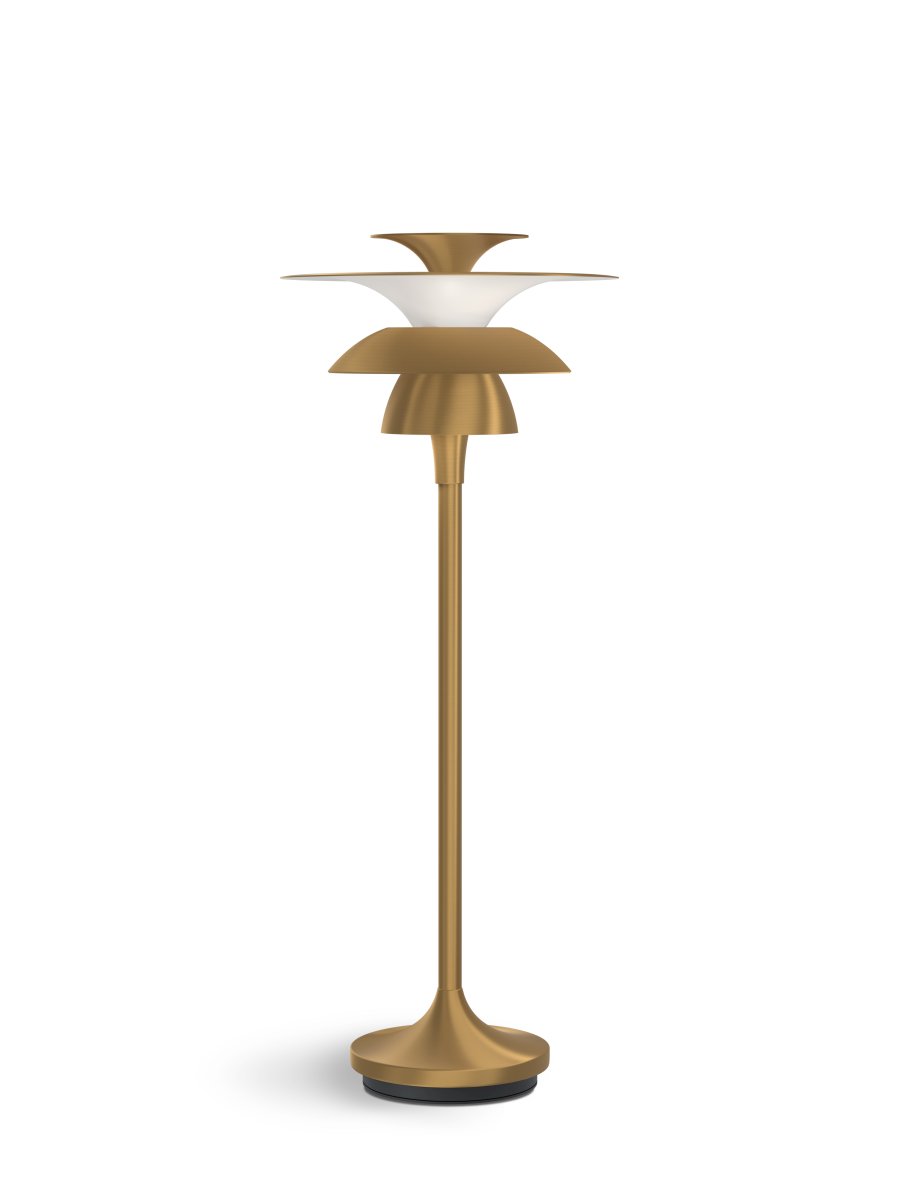 Picasso 45cm Messing tafellamp Van Belid - De metalen kappen zorgen voor schitteringsvrij licht dat de kamer vult met een aangename en sfeervolle sfeer.