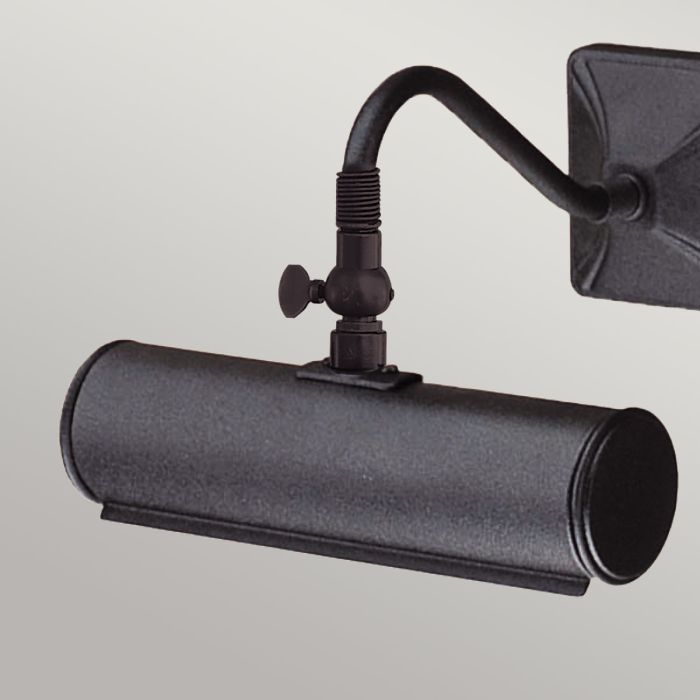 Picture 19cm Zwart Van Elstead Lighting - Een eenvoudige serie stijlvolle en elegante schilderijverlichting in een zwarte afwerking.
