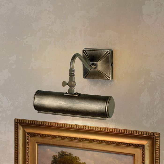 Picture 19cm Zwart/goud Van Elstead Lighting - Een eenvoudige serie stijlvolle en elegante schilderijlampen in een zwartgouden afwerking.