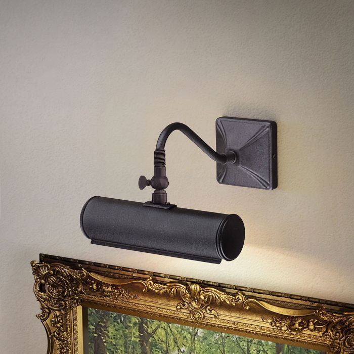 Picture 19cm Zwart Van Elstead Lighting - Een eenvoudige serie stijlvolle en elegante schilderijverlichting in een zwarte afwerking.