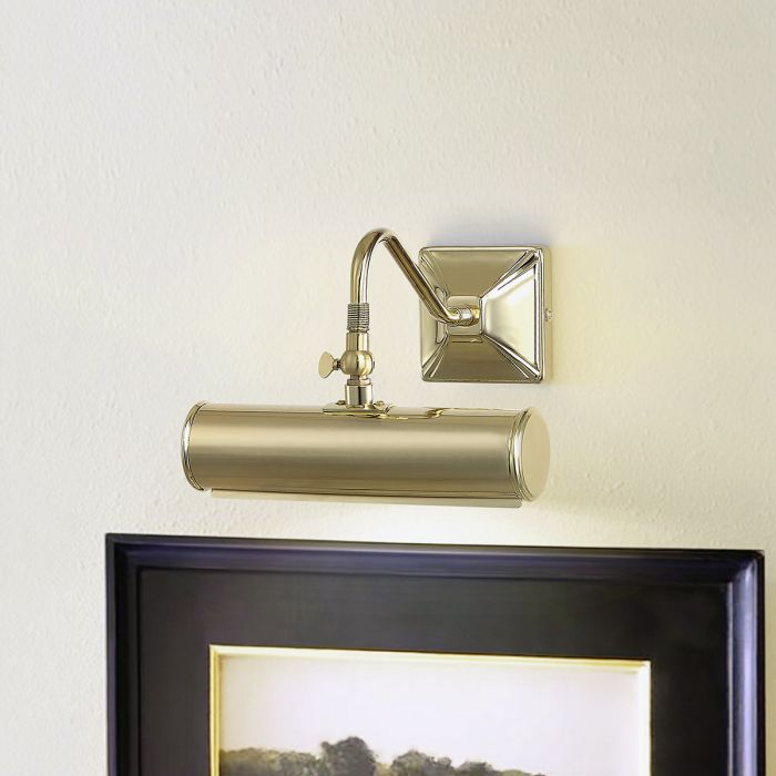 Picture 19cm Messing Van Elstead Lighting - Een eenvoudige serie stijlvolle en elegante schilderijlampen in een gepolijste messing afwerking.
