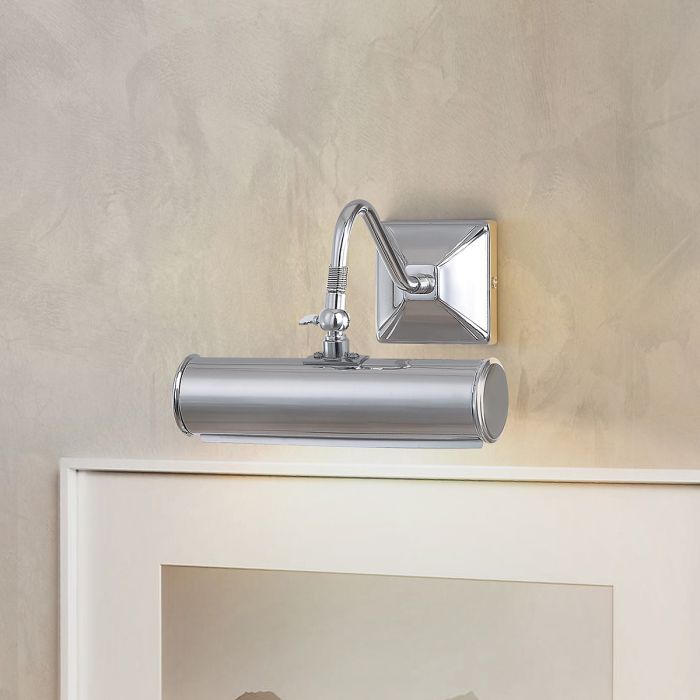 Picture 19cm Chroom Van Elstead Lighting - Een eenvoudige serie stijlvolle en elegante schilderijverlichting in een gepolijste chromen afwerking.